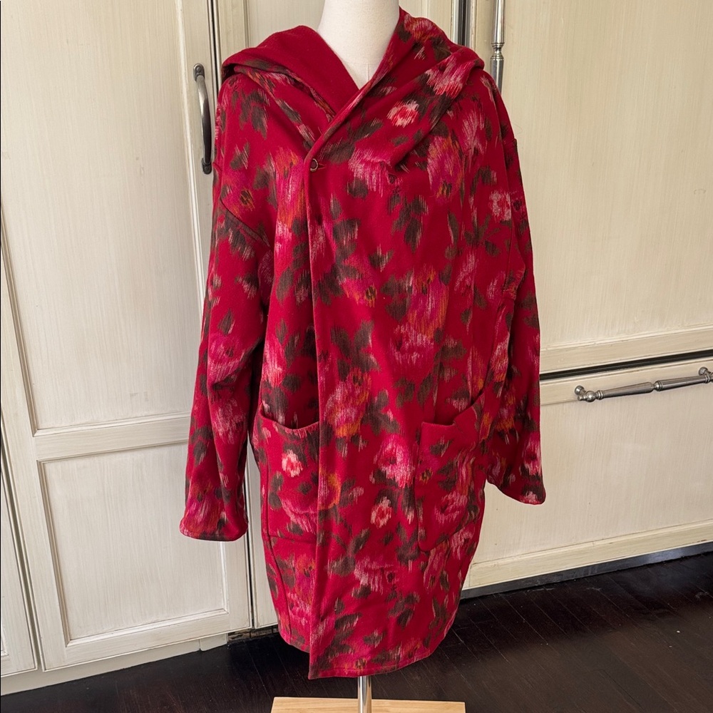 Emanuel Ungaro vintage. reversible wool blanket coat